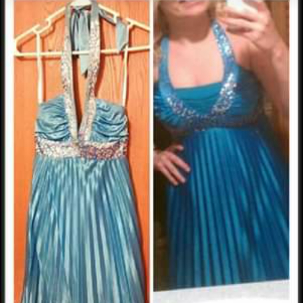 Blue Homecoming dress